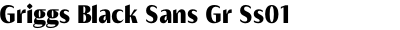 Griggs Black Sans Gr Ss01
